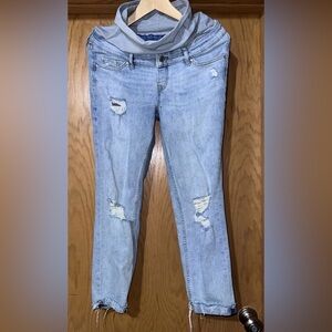 H&M &denim Girlfriend Fit Maternity Jeans Size Small Waist 30”